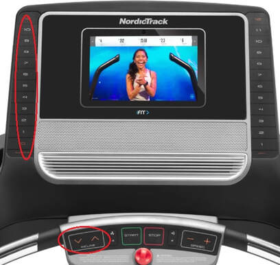 Nordictrack treadmill control panel